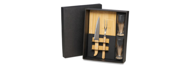 Kit Para Churrasco Com Copos - 5 Pçs