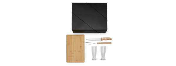 Kit Para Churrasco Com Copos - 5 Pçs