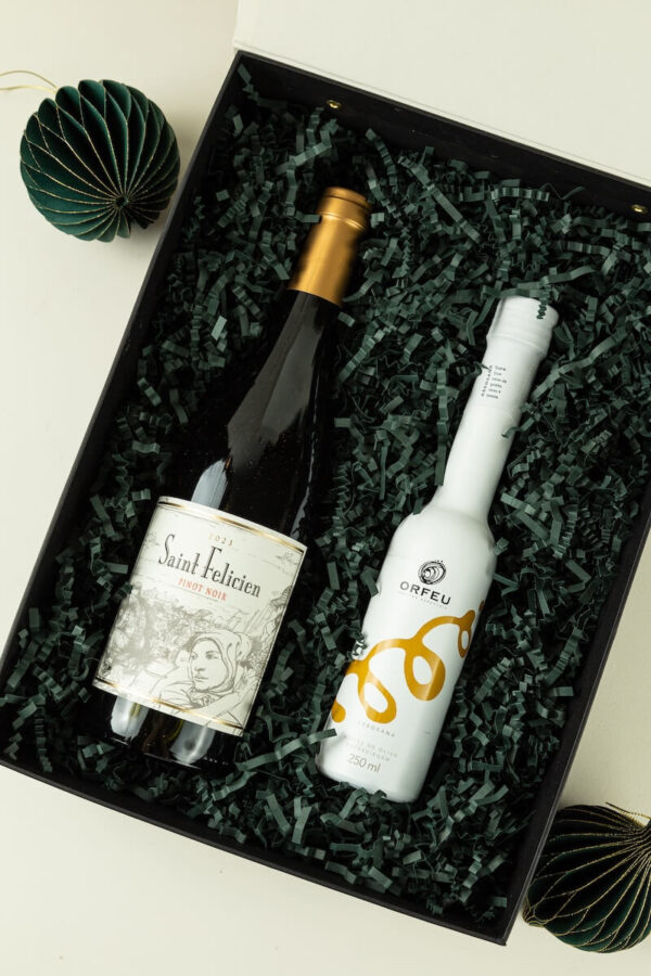 MBN016 - Caixa Gourmet com Vinho e Azeite