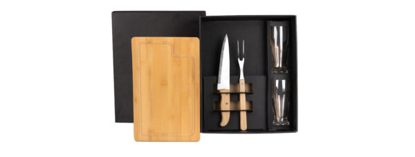 Kit Para Churrasco Com Copos - 5 Pçs