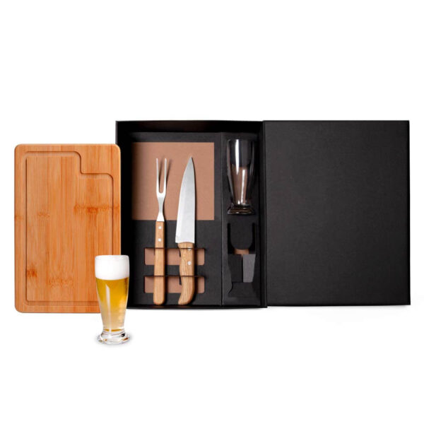 Kit Para Churrasco Com Copos - 5 Pçs
