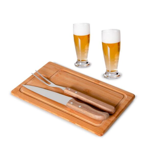 Kit Para Churrasco Com Copos - 5 Pçs
