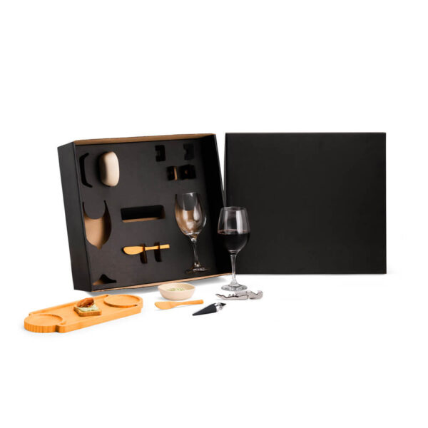 Kit Para Petisco E Vinho - 9 Pçs