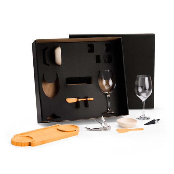 Kit Para Petisco E Vinho - 9 Pçs