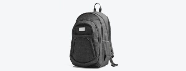 Mochila Em Poliéster 300D - Melange Cinza