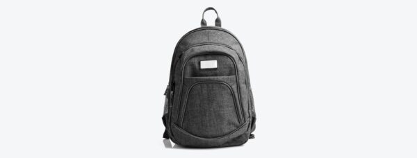 Mochila Em Poliéster 300D - Melange Cinza