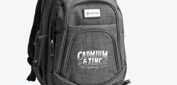 Mochila Em Poliéster 300D - Melange Cinza