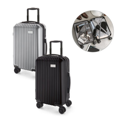 Mala de viagem executivo em ABS e PET com interior forrado 33 L