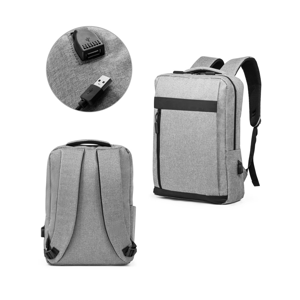 Mochila para notebook 15'6" em 300D melange