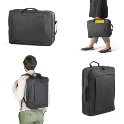 Mochila 2 em 1 para notebook 15'6" em 600D com 2 modos de transporte 14 L