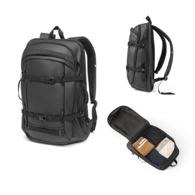 Mochila para notebook em 900D poliéster reciclado de alta densidade com revestimento resistente à agua 17'3" 21 L