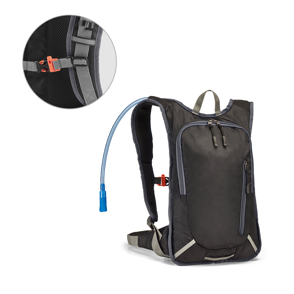 Mochila esportiva com reservatório de água em 420D