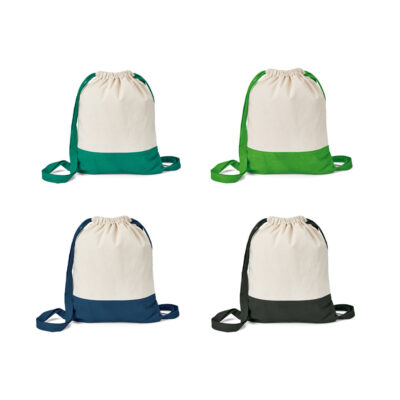 Saco tipo mochila 100% algodão (180 g/m²)