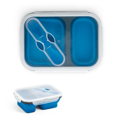 Marmita hermética retrátil em silicone e PP (480 e 760 mL)
