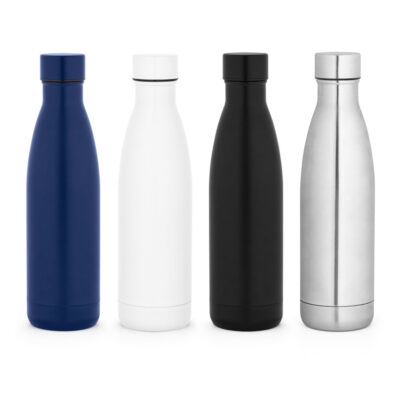 Garrafa em aço inox 90% reciclado de parede dupla térmica, isolada a vácuo e acabamento mate 810 mL
