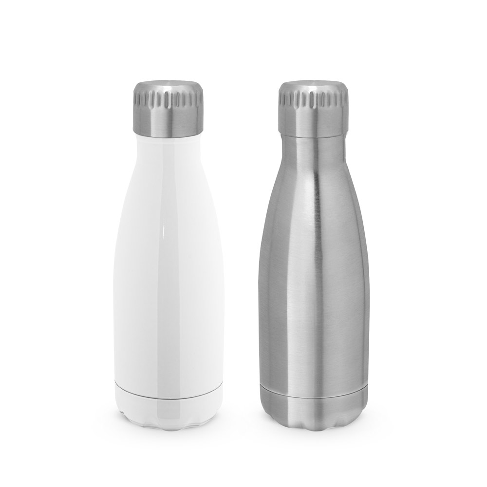 Garrafa para sublimação em aço inox com parede dupla, isolada a vácuo 380 mL