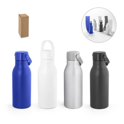 Squeeze em alumínio 100% reciclado com parede simples e acabamento mate 700 mL