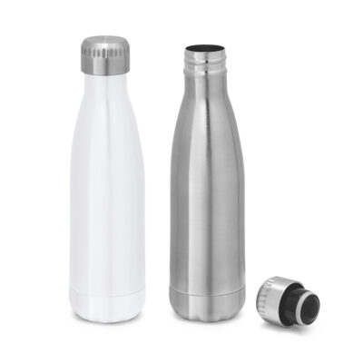 Garrafa para sublimação em aço inox de parede dupla térmica, isolada a vácuo, com tampa em aço inox 510 mL