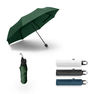 Guarda-chuva dobrável de 21'' em poliéster 100% reciclado pongee 190T