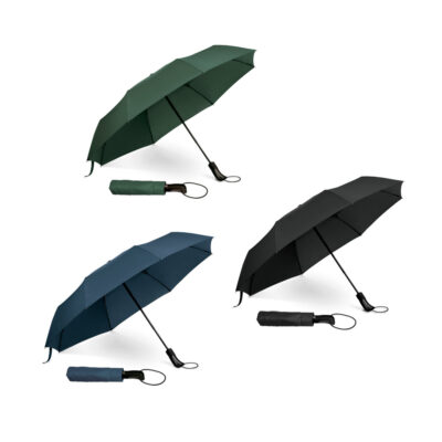 Guarda-chuva dobrável em 190T pongee com abertura automática